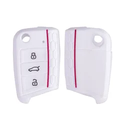 Car accessories Car Key  Fob 3 Button Silicone Car Key Cover Case