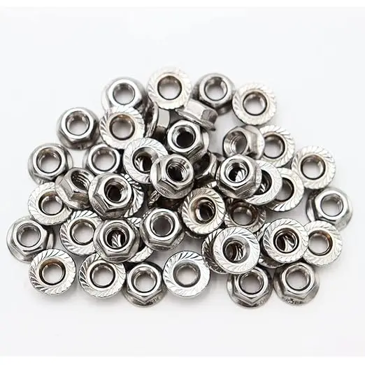 DIN6923 serrated Stainless Steel Hex flange Nuts