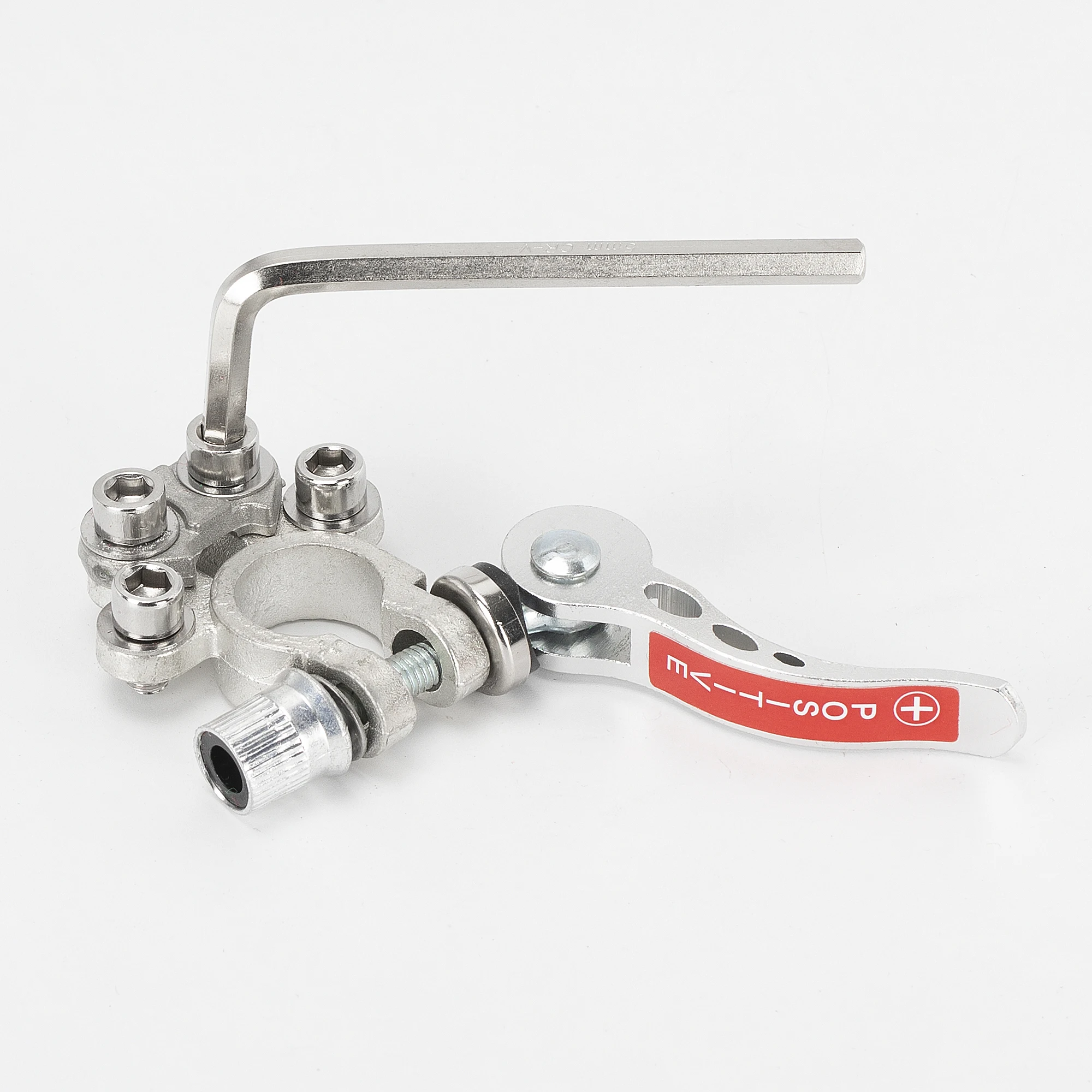 4 Way Battery Terminal Connecrtor Clamps Positive Negative Car Quiack Disconnect Brass Battery Terminal with Wrench for 12V Auto