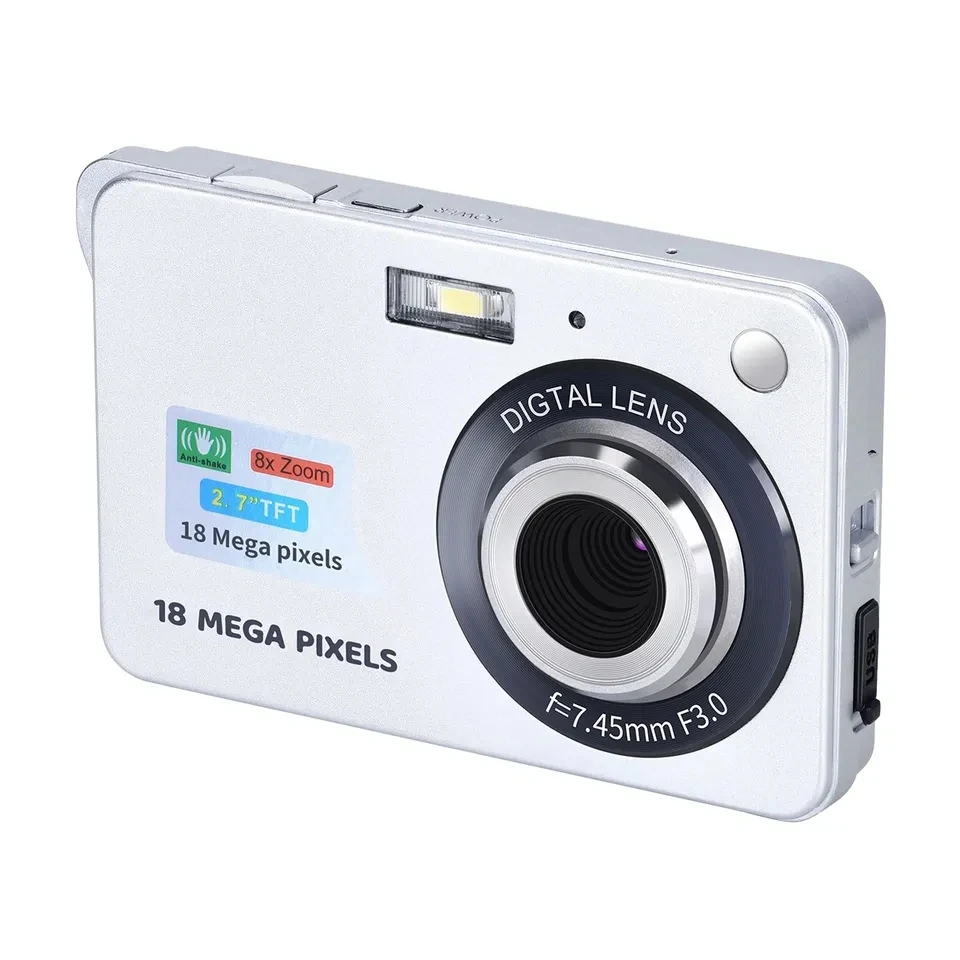 Wholesale High Quality Mini 720p HD Digital Cameras 18mp 8X Digital Zoom Anti-Shake&Face Detection Cameras for Photography