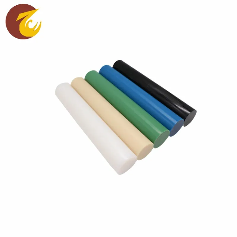 Inexpensive long life round 6mm-400mm thickness customized color threaded nylon rod