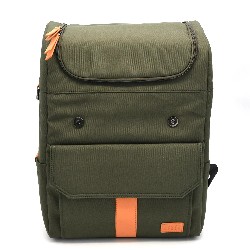 professional Outdoor custom Shockproof Waterproof Multi Functional Large Leather Dslr Camera video Backpack bag Rucksack