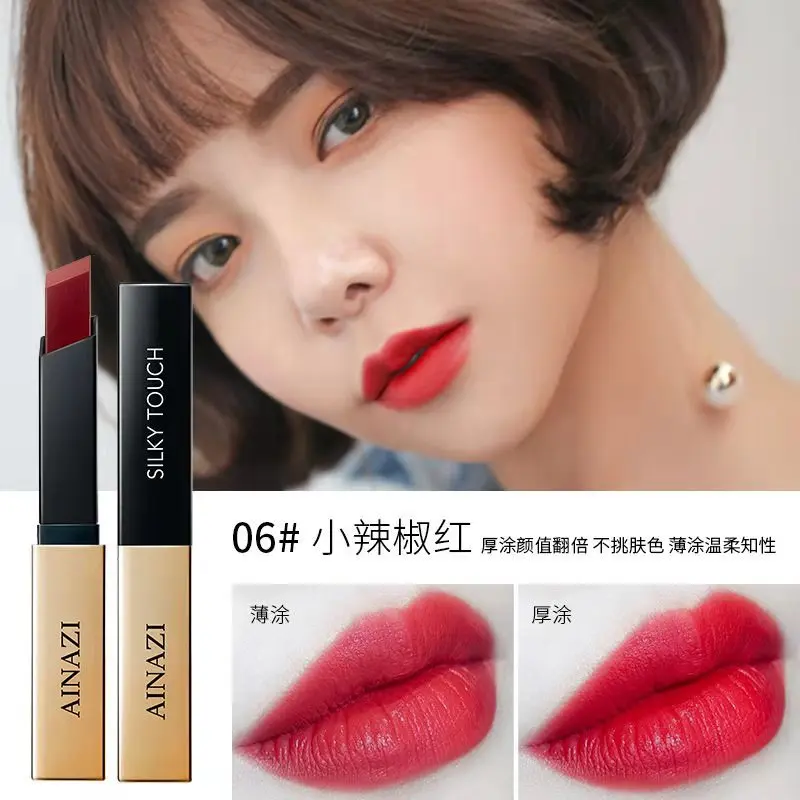 RTS waterproof velvet matte customize makeup Lipstick custom matte lipstick private label ladies cosmetic cute lipstick