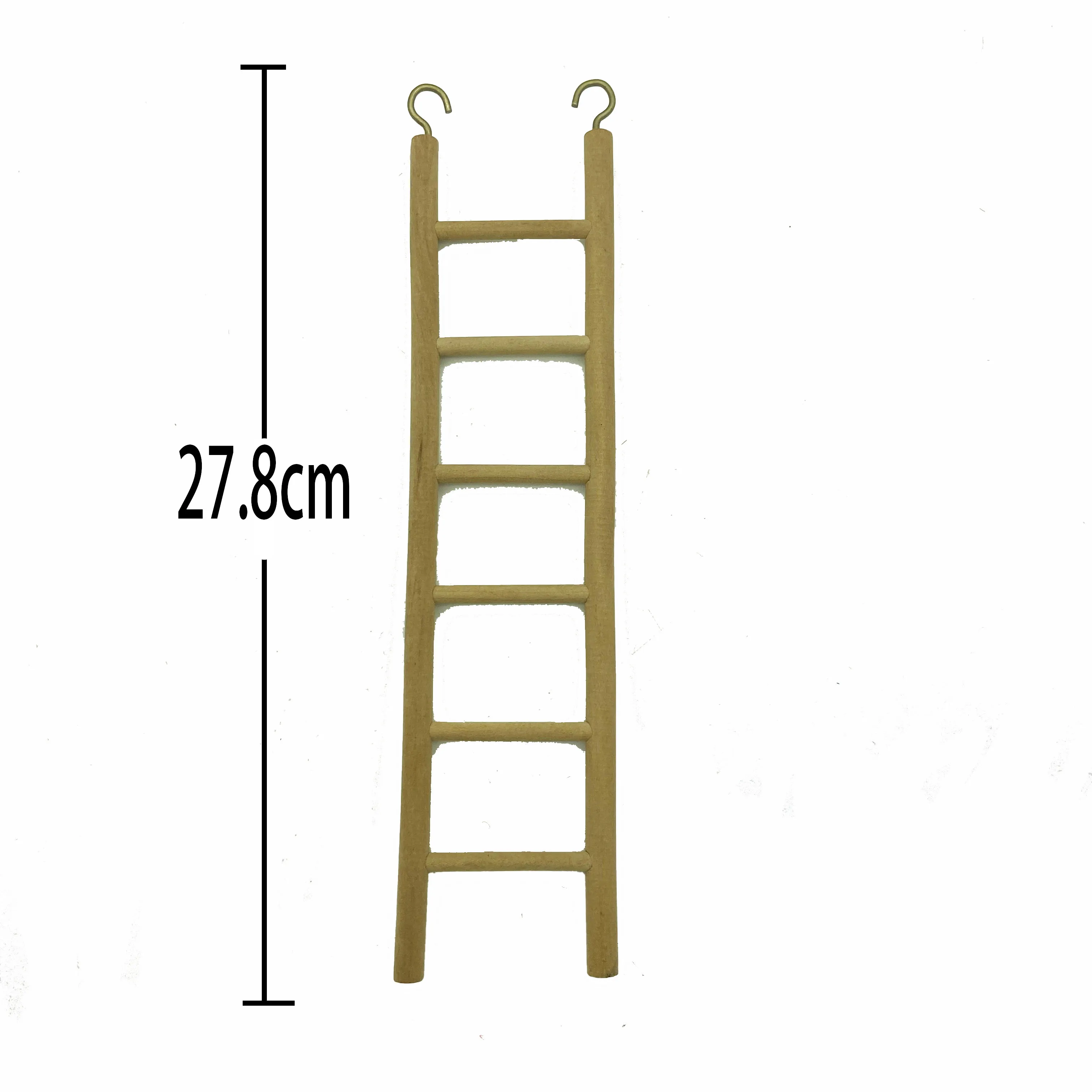 Natural Wood Ladder  Hanging Shredding Toys Parrot Chew Wooden Blocks Bird Perch For Parakeets