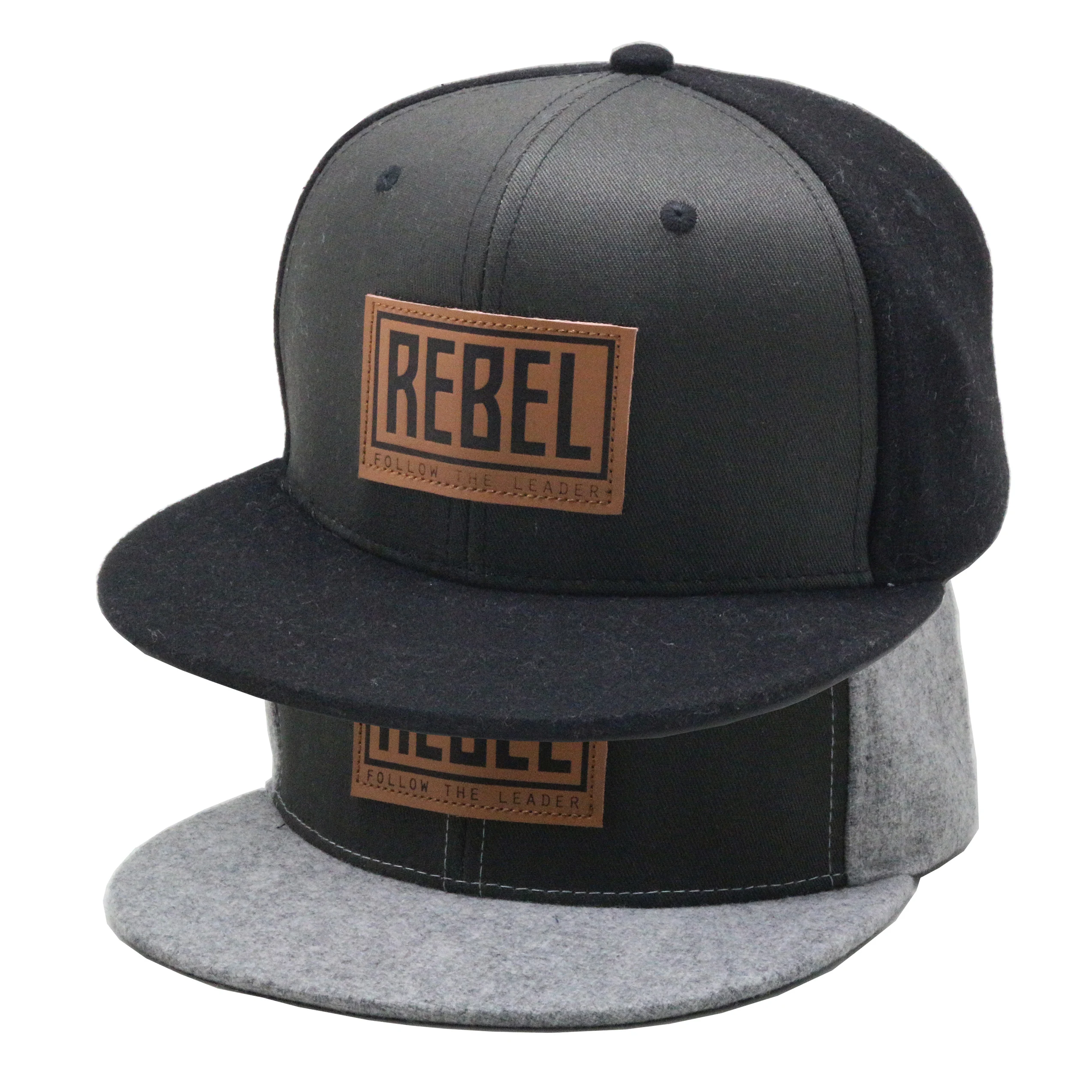 Two tone woolen luxury men women adjustable fitted most head snapback usa new york custom hip hop snap back caps hats