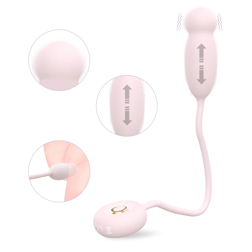 New Arrival 2024 Silicone Female Egg Long Adult Sex Toys Vibrator For Woman with Thrusting Vibrating for Clit Stimulation