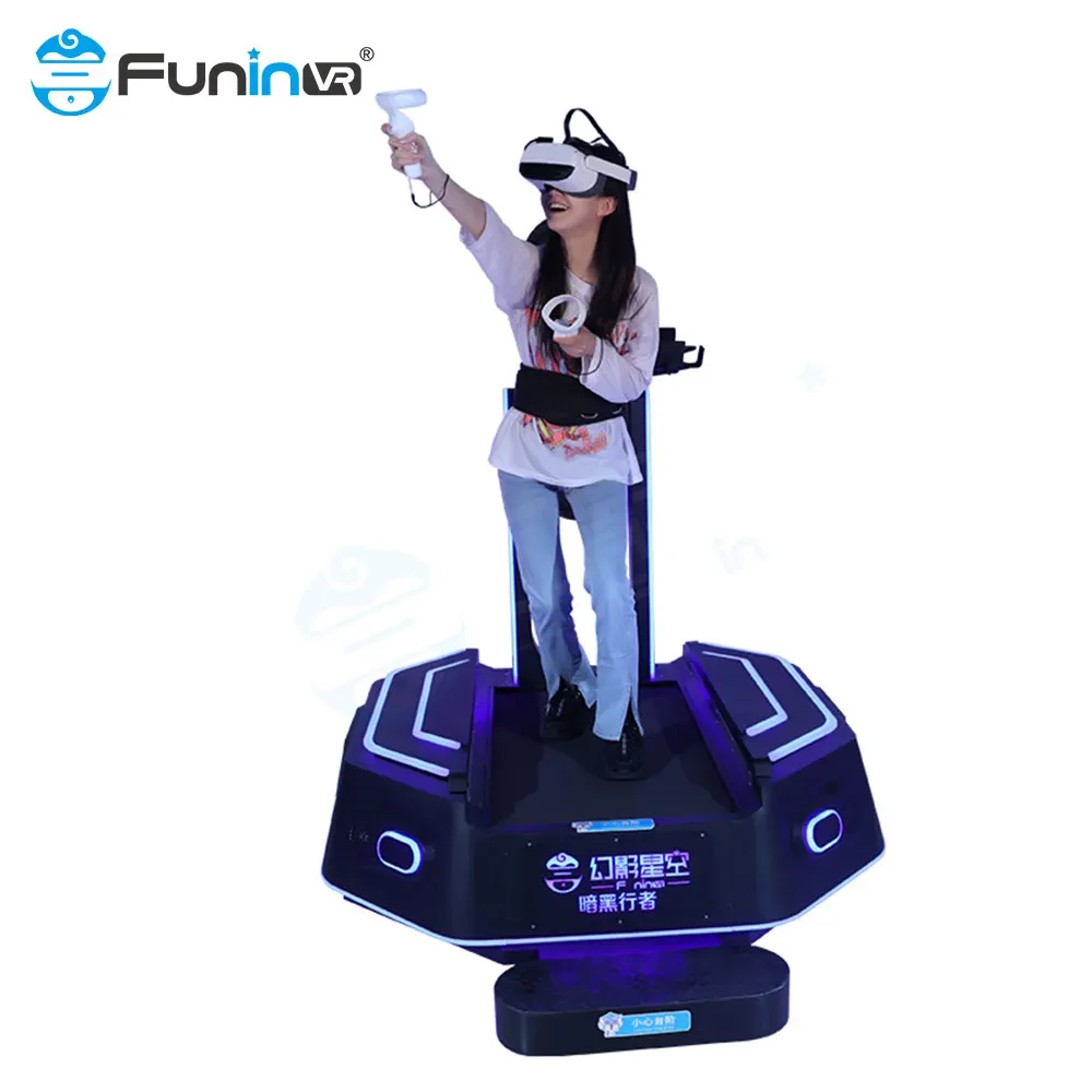 Entertainment Small Footprint Miin VR Game Machine Kat Walker Shooting Simulator  VR Treadmill vr running platform