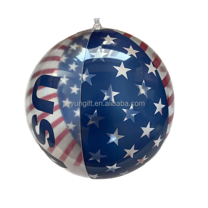 inflatable ball with usa flag printing