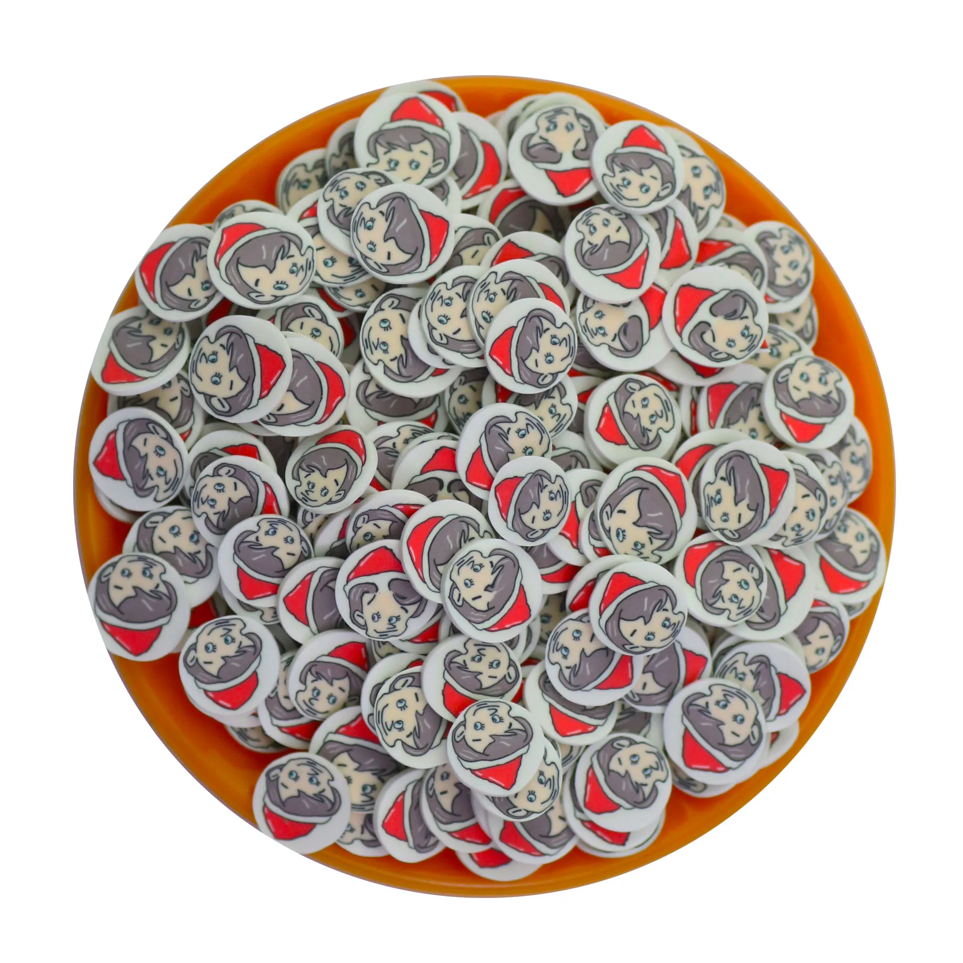 100G Cartoon Character Red Spider Spider Web Mix Polymer Clay Sprinkles Slices For Slime Filler DIY Clay Craft Nail Art