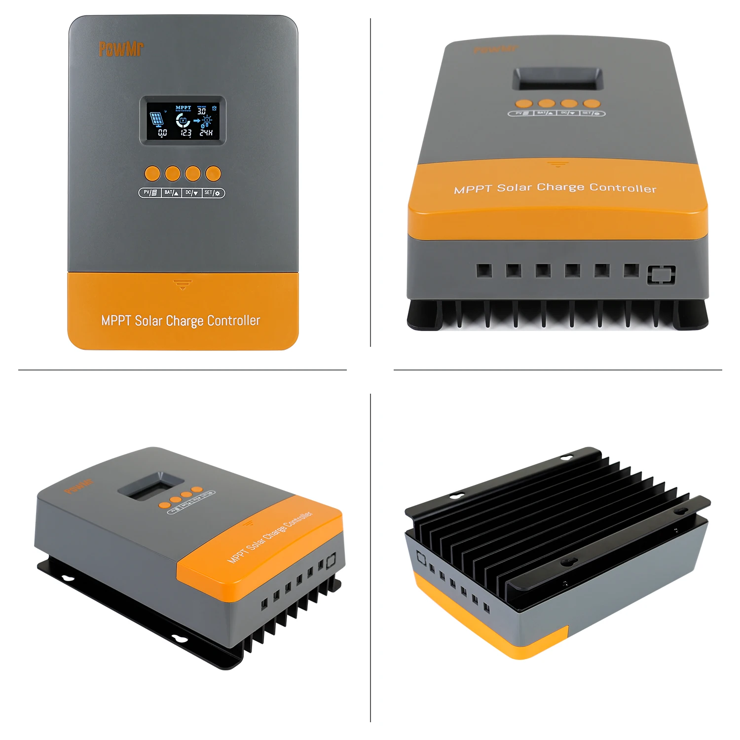 PowMr 60A Solar Panel Regulator 12V/24V/36V/48V  Max PV Input 150V MPPT Solar Charge Controller for Solar System