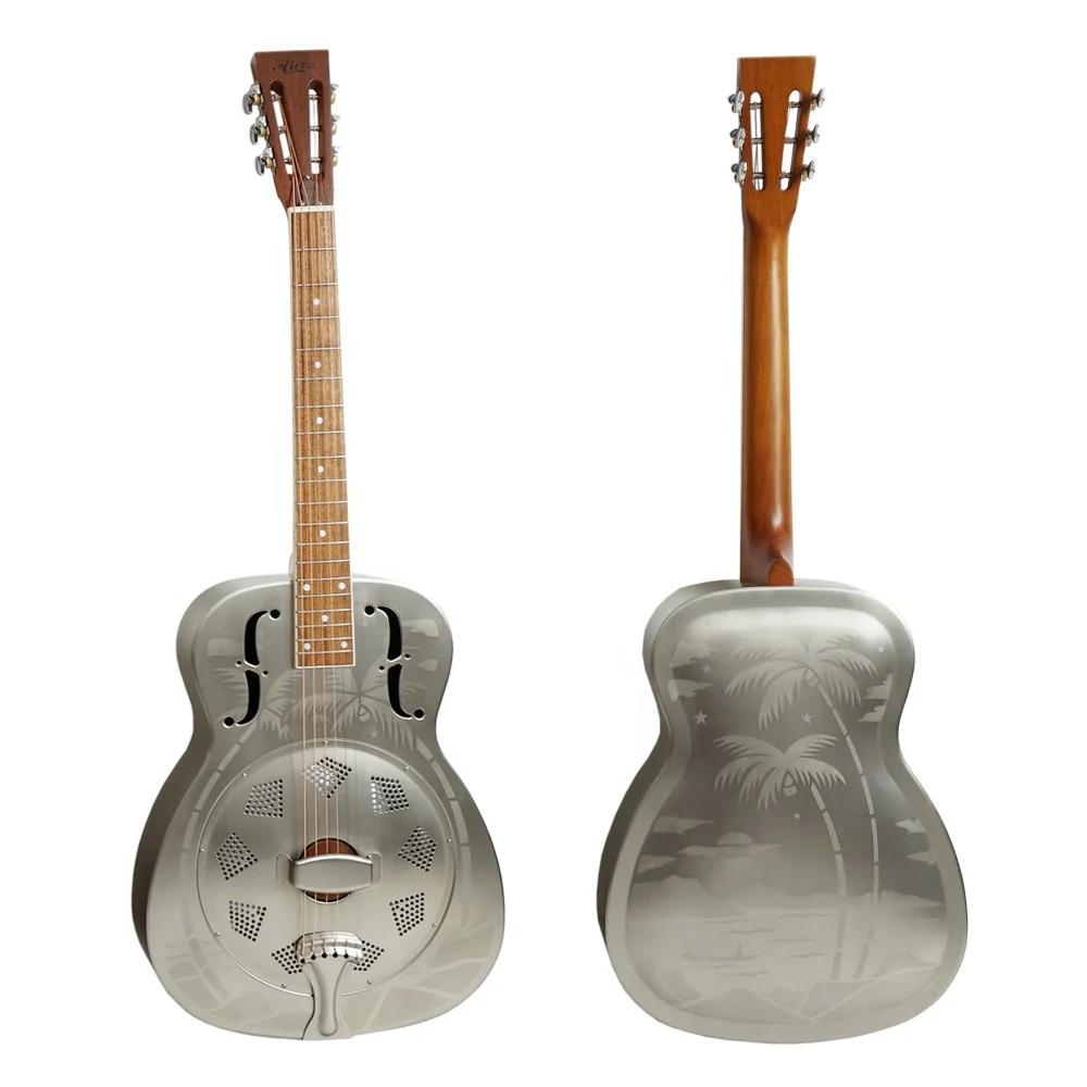 High quality Aiersi Brand Style O Satin Finishing Blues Slide  Resonator guitar Musical instrument A38-BMH