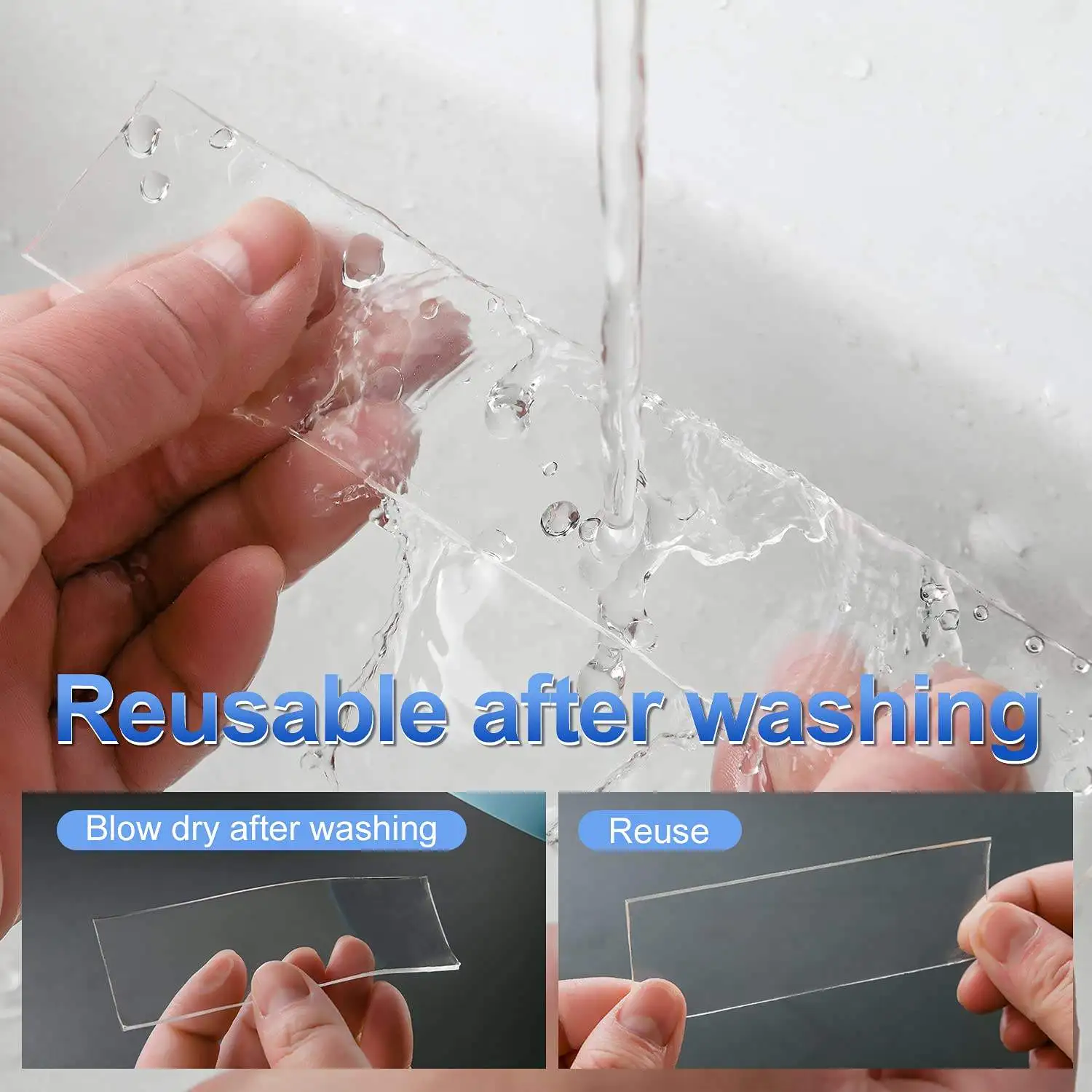 ANTI Washable Sticky Pu Adhesive Nano Double Sided Tape Sticker Double-Side Adhesive Silicone Nano Tape