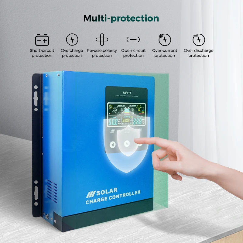 Factory Direct sale 48V  30a 40a50a 60a solar charger controller mppt with Lcd display and wifi communication