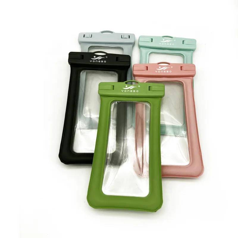 Europe Environmental TPU Material Portable Waterproof Cellphone Bags Sports  Surf Protection Phone Bag With Strap Clear Window