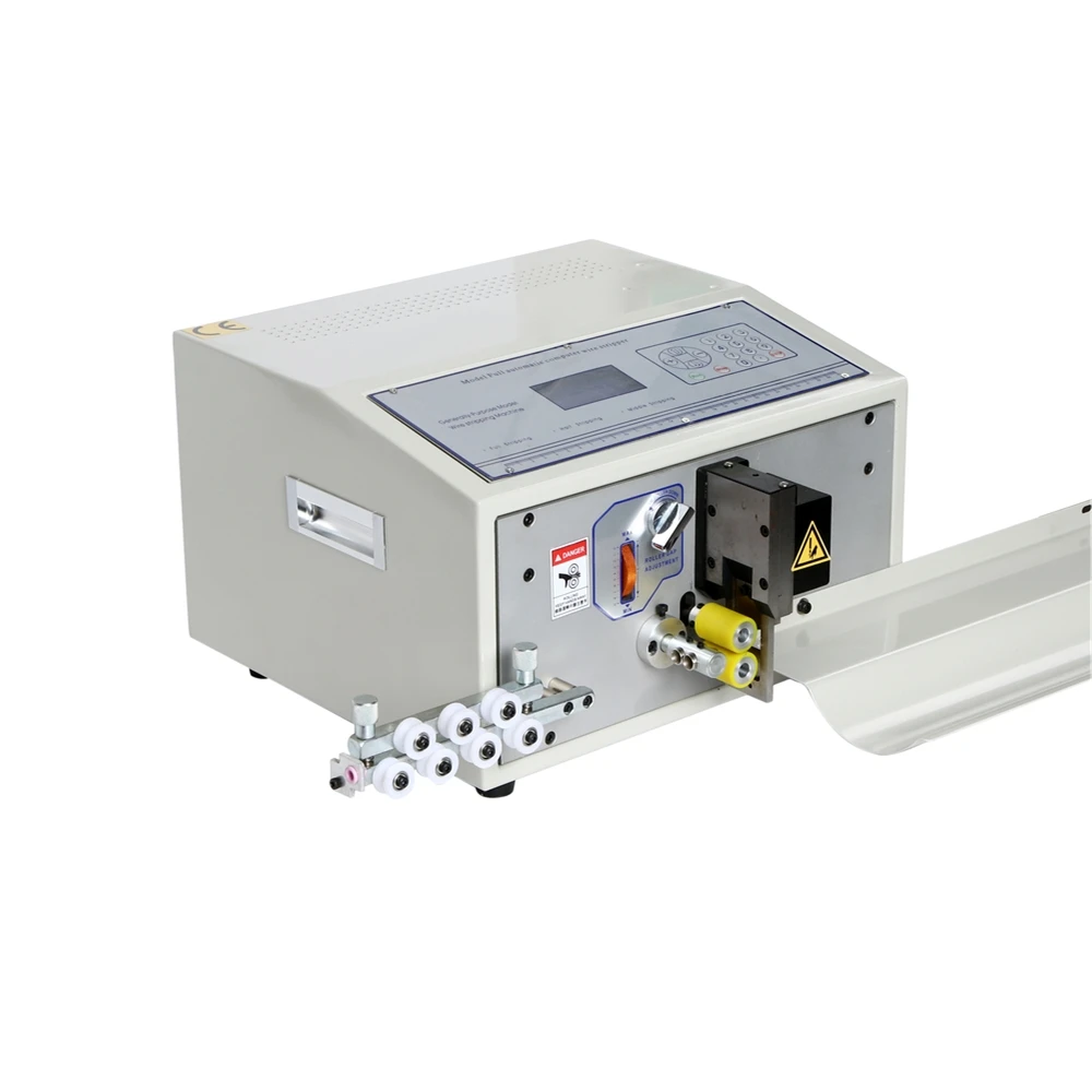 SWT508-QG Automatic Wire Tube Sleeving Pipe Cutting Machine for Wire Cable Cutting Stripping Peeling Machines 220V 110V