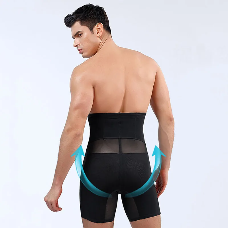 Горячие коробки бесшовное нижнее белье Пояс для живота для похудения Fajas полупрозрачный тренажер с высокой талией для тренировок живота Формирователь для мужчин