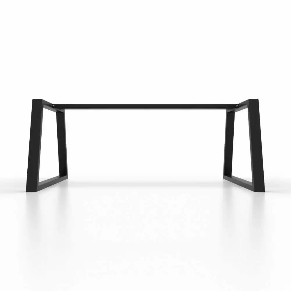 Professional Factory OEM Service X Shape Trapezoid Table Legs Bench Legs Frame Iron Heavy Duty for Office Desk Dining Table
