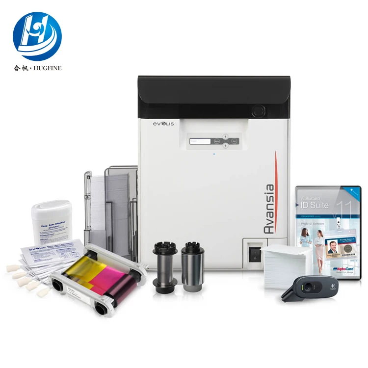 Medium & Large Quantities Card Issuance 600 dpi Evolis Avansia Retransfer PVC ID Card Printer