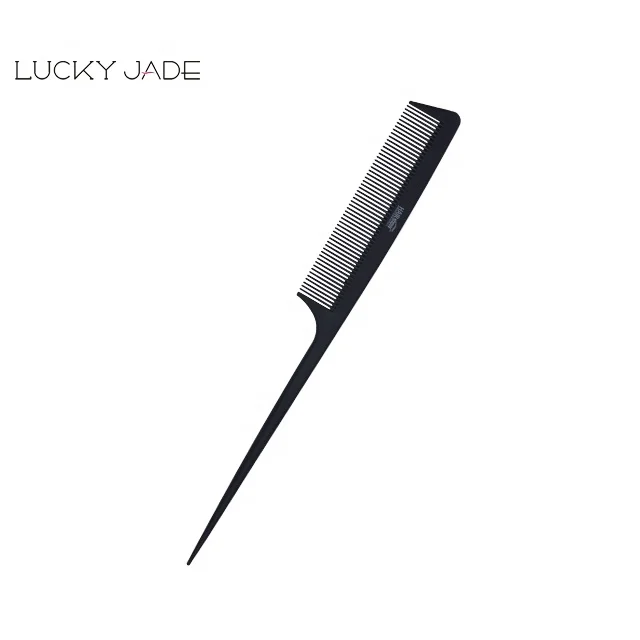 Professional Barber Heat Resistant Hair Cutting Barber Carbon Combs with Rat Tail