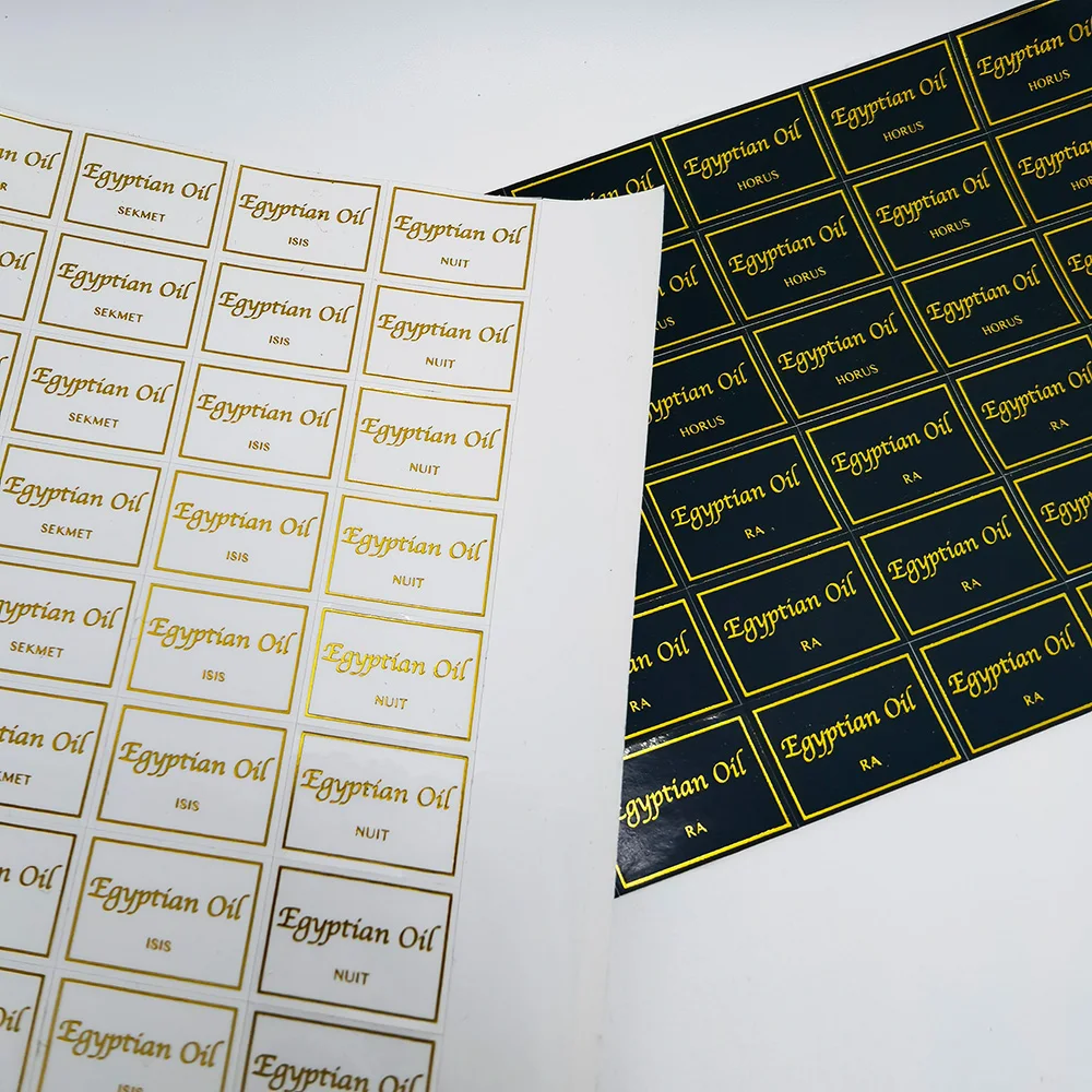 Custom Private Labeling Cosmetics Perfume Bottle Cosmetic Jar Packaging Labels Stickers Printing