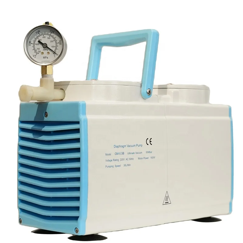 Lab Negative Pressure Air Vacuum Pump GM-0.5B with 30L/Min  100% Oil-free and Low Noise for Suction Filtration