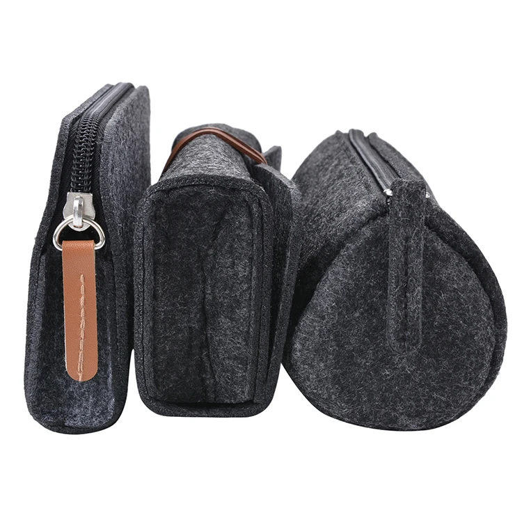 Upin custom eco friendly Felt set 3 pcs Fashion stationary pencil cases