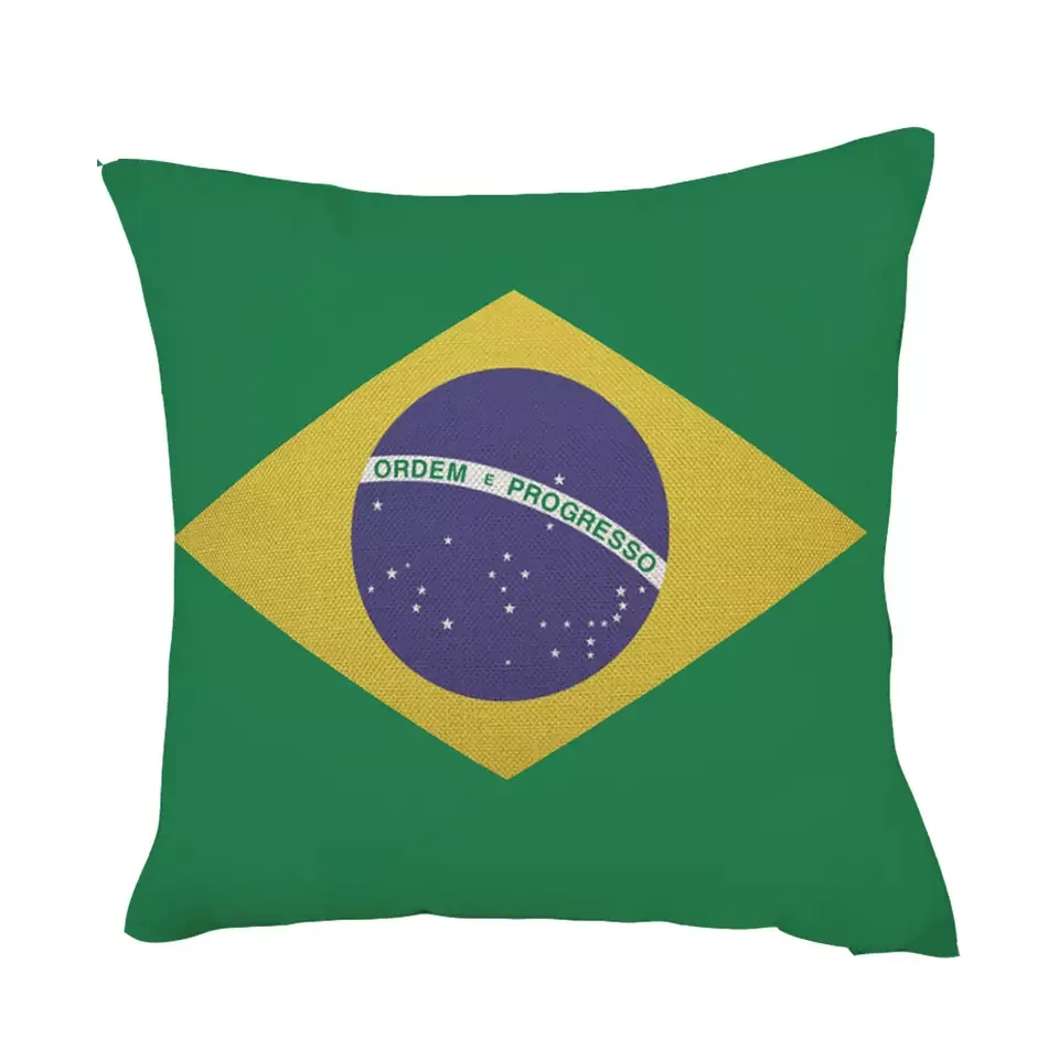 Wholesale 2022 World Cup Football Fan Supplies Souvenirs Gift Decorative square Cushion Cover