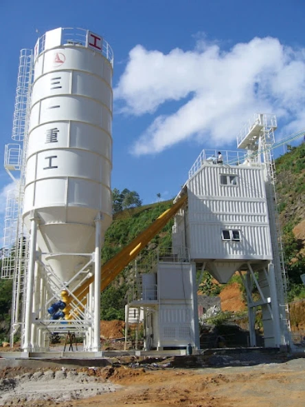 China sany Product HZS120 Concrete Batching Plant For Mining Use To Saudi Arabia