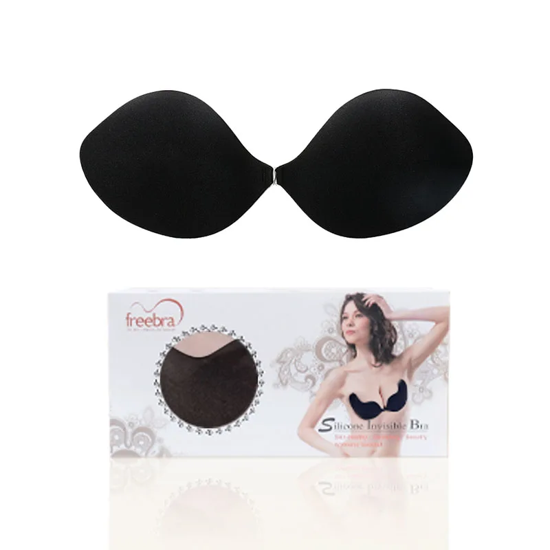 Custom Packaging Stick On Cloth Invisible Push Up Bra Women Wire Free Invisible Adhesive Bra