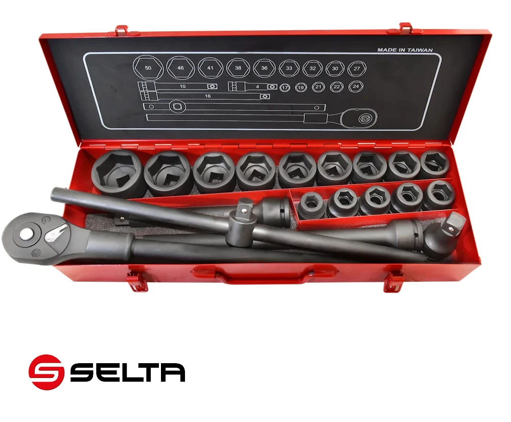 3/4 impact complete socket wrench set car tools repair for air impact wrench Taiwan