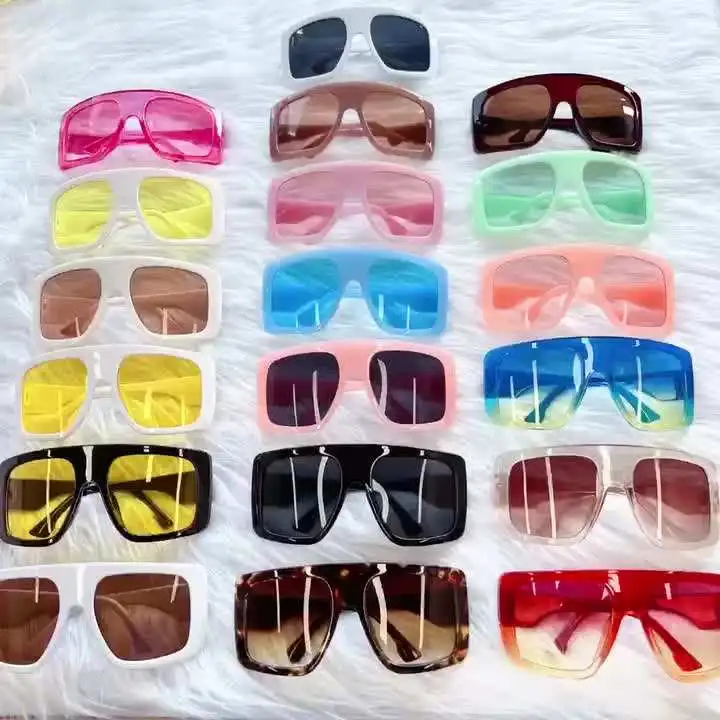 New Sunglasses -Women Square Oversized Sunglasses Women Fashion Sun Glasses Lady Brand Designer Vintage Shades Gafas Oculos