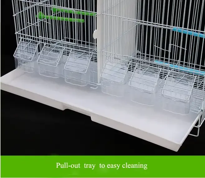 Pet Products Flight Cage Metal Steel Bird Crate, Multi-Bird Home Stackable Cage for Birds, Home Crate for Extra-Small Pet