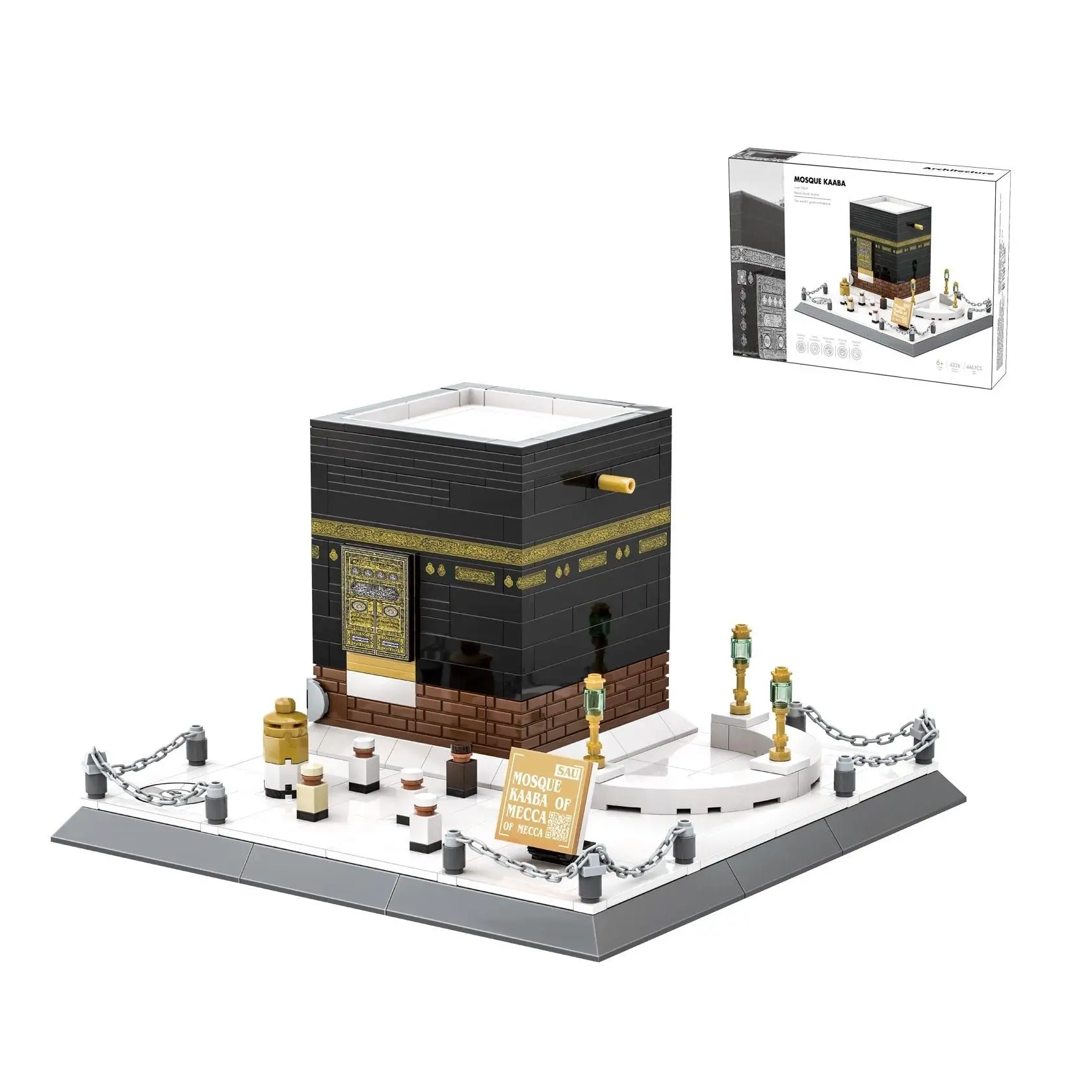 Новое поступление великая в мире Architecture-446pcs Ваге мечеть Кааба конструктор игрушка