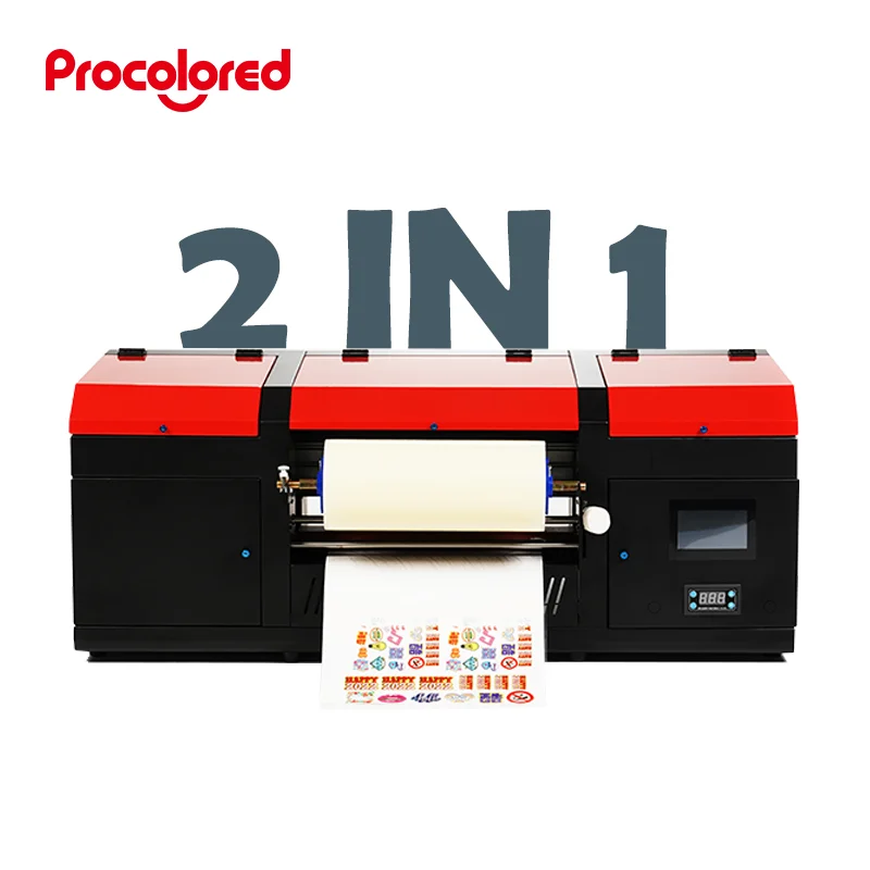 2 in 1 metallic foil direct newest printing solution gold color printing transfer film UV DTF printer
