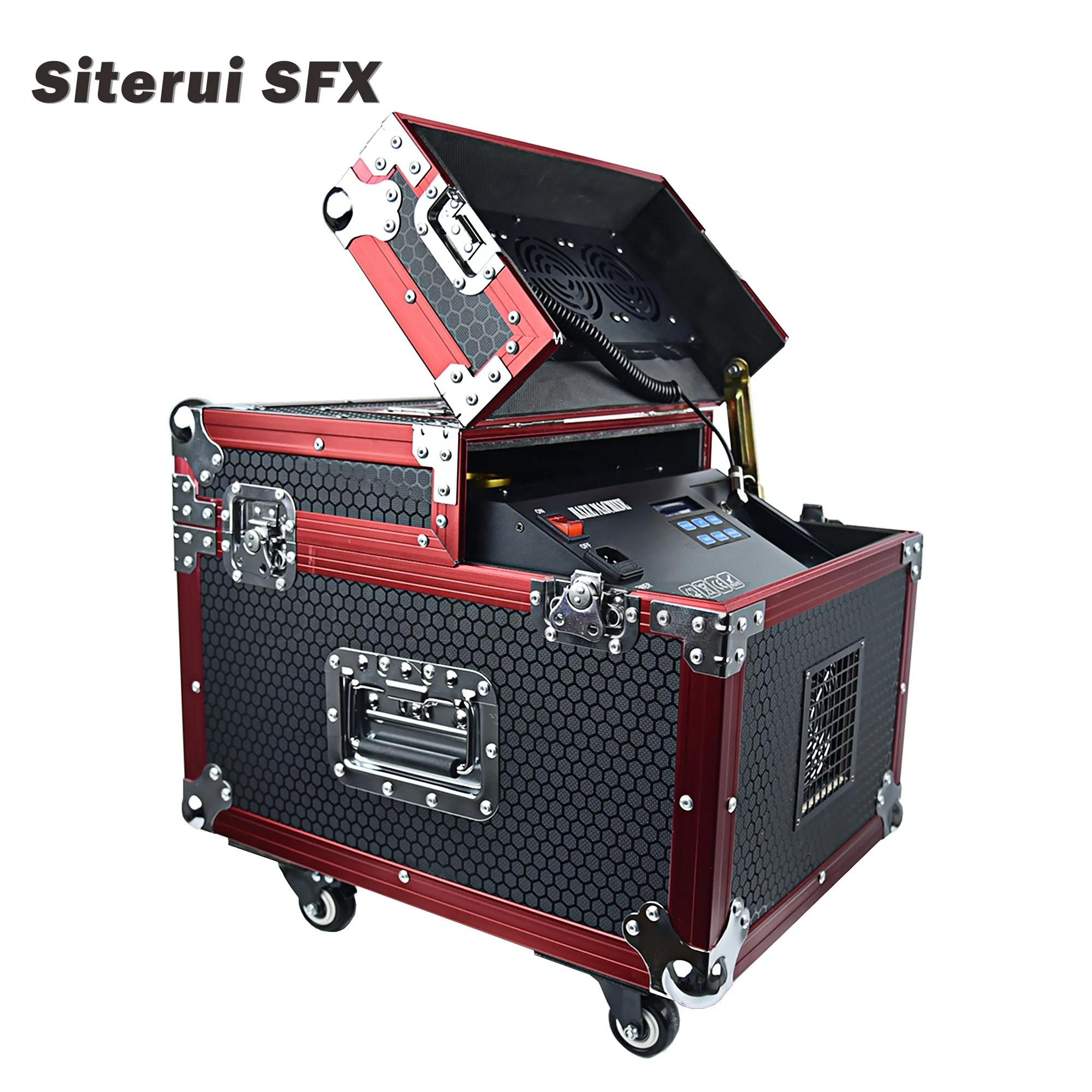 SITERUI SFX DMX and remote control smoke hazer 660W dual oil-based haze machine for stage show and theater