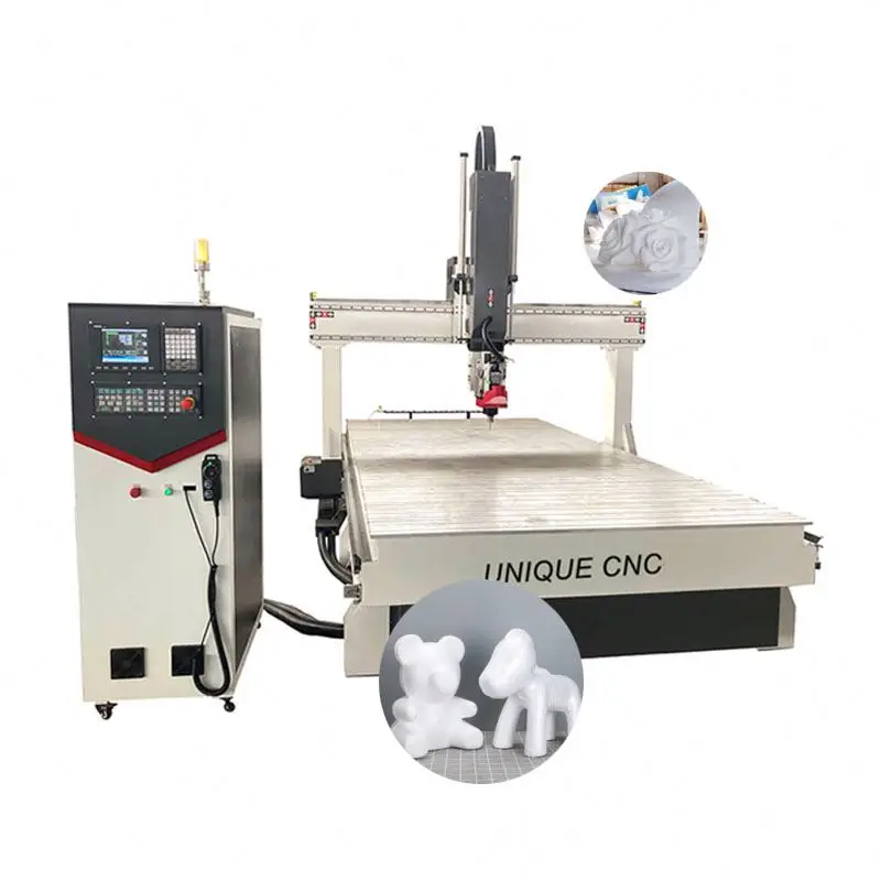 Sculpture Foam Cutting 5 Axis Cnc Router Osai Control 3d Machine for Engrave Carve Mold Wood Plastic Acrylic
