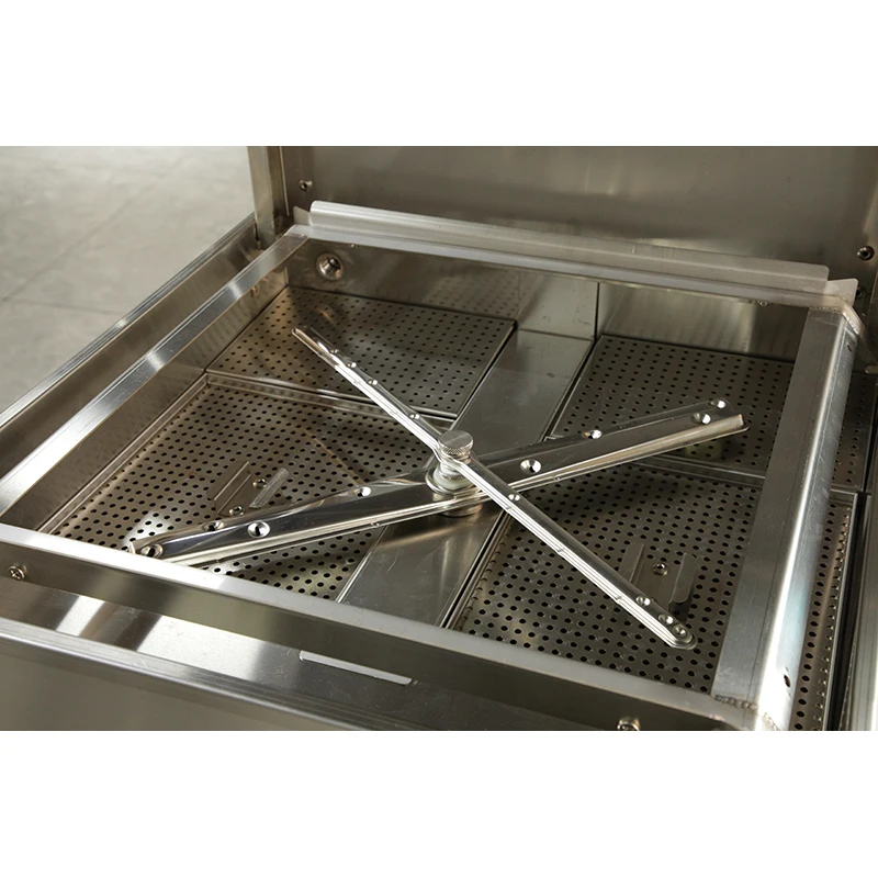 9.8KW Restaurant Kitchen Equipment Freestanding Electrical Commercial Hood Type Automatic Dishwasher Machine Silver 380V