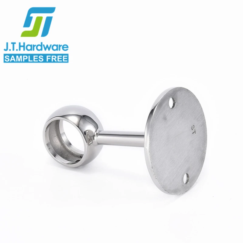Factory direct sale stainless steel 304 316 2205 straight wall mounted center bracket for railing