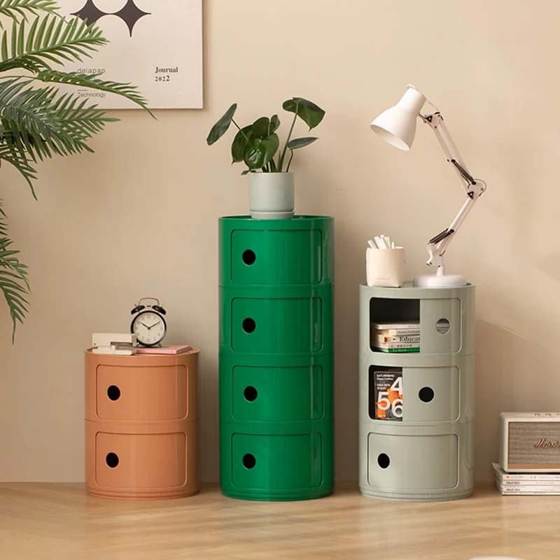 White 1 drawer compartment plastic bathroom  box storage cabinets