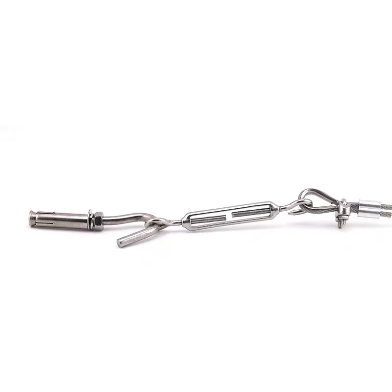 10ft 3MM Wall Mounted Roller Washing Line Outdoor Removable Stainless Steel Rope Clothesline