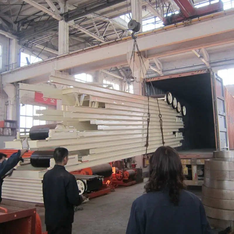 Передвижная лента конвейера для горного порошка ленточный конвейер камнедробильной установки цементного завода