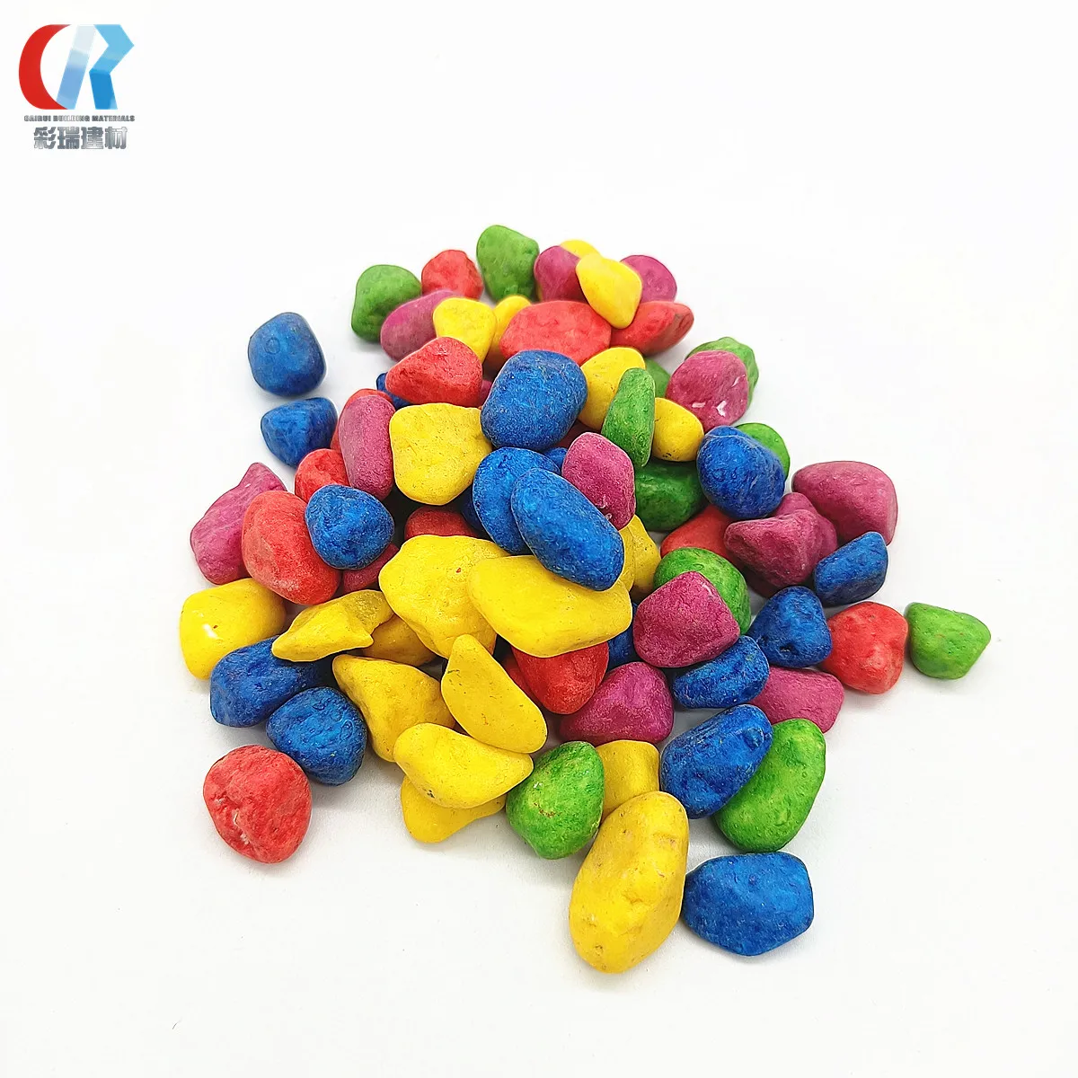 1-3mm 3-5mm polished color gemstone quartz tumbled gravel artificial pebble for aquarium pathways