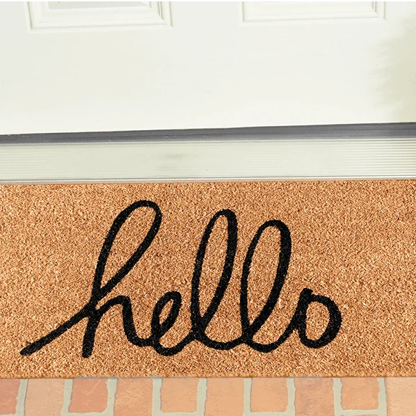 personalised logo custom wholesale best pvc coil carpet and doormat home indoor outdoor entrance front door mat
