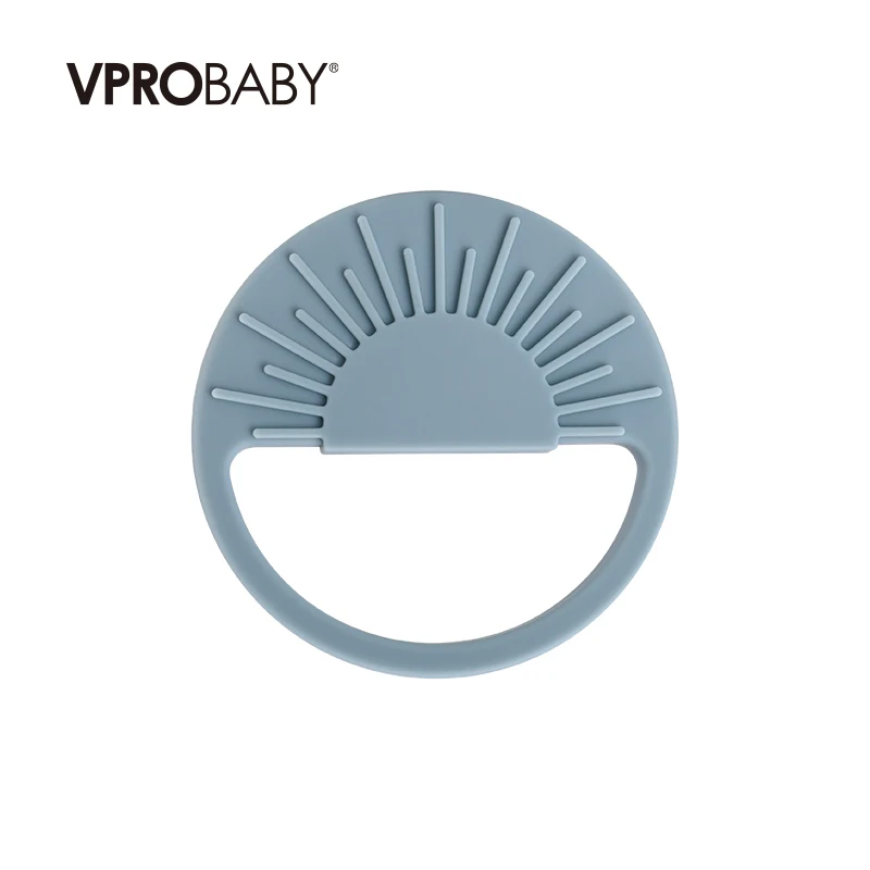 New design custom BPA free food grade silicone baby chewing teether baby teether sun silicone teether
