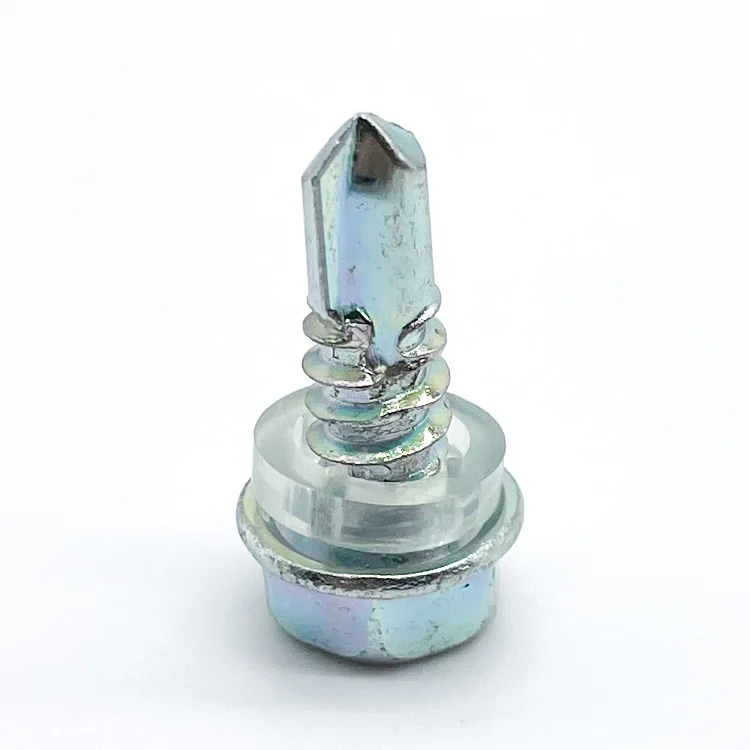 Zinc Plated Hex Washer Head Self Drilling Screw Roofing Screw With EPDM Washer