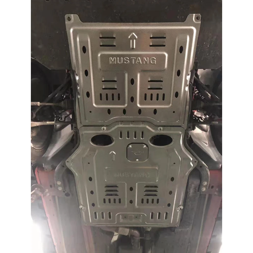 
Aluminum alloy replacement auto parts lower engine cover gearbox skid plate for ford 2018 Mustang 2.3T/5.0L 