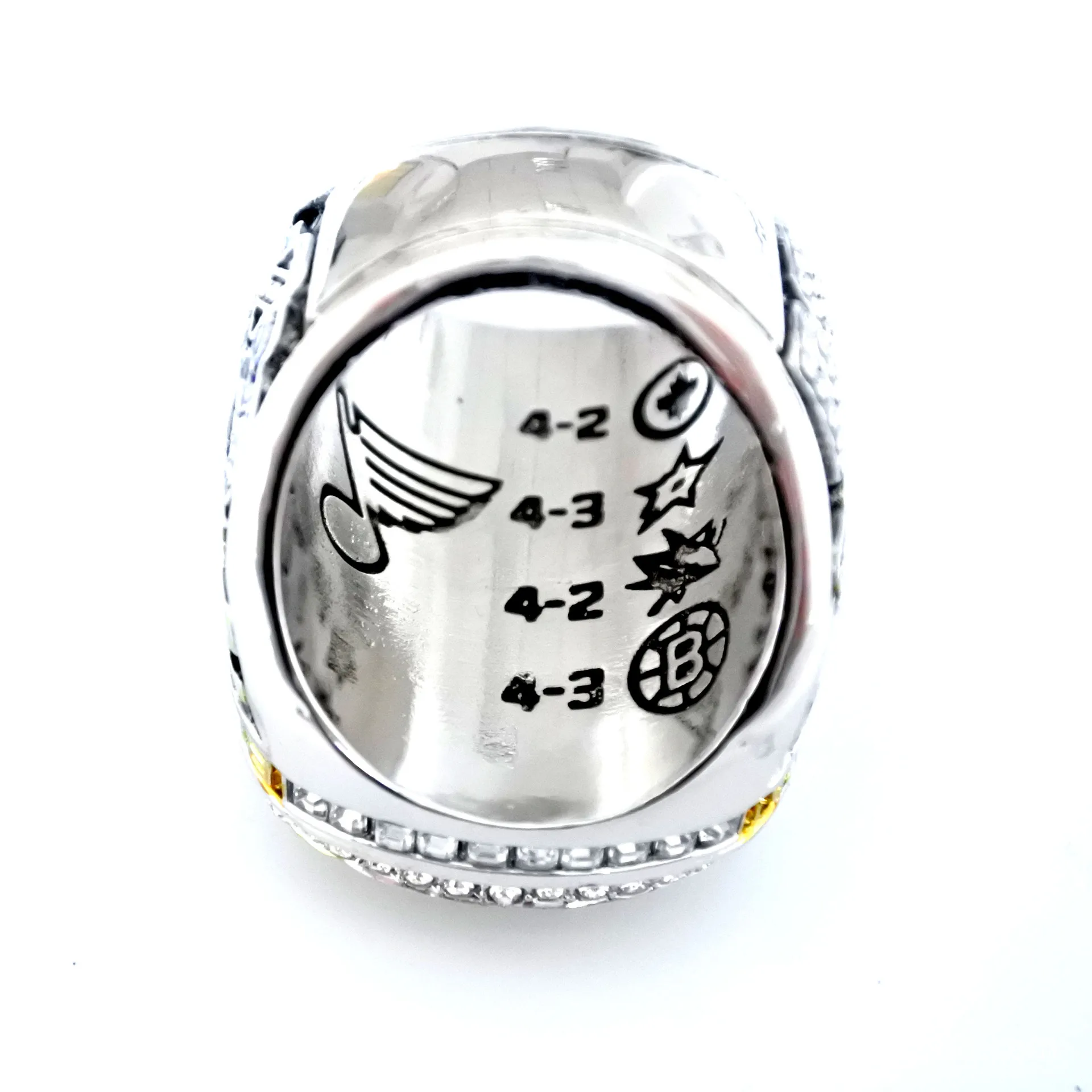 
2020 Louis Gold Flag Glory Championship Ring Zircon Alloy Sport Ring Athletic Memorial Jewelry for men and women fans gift 