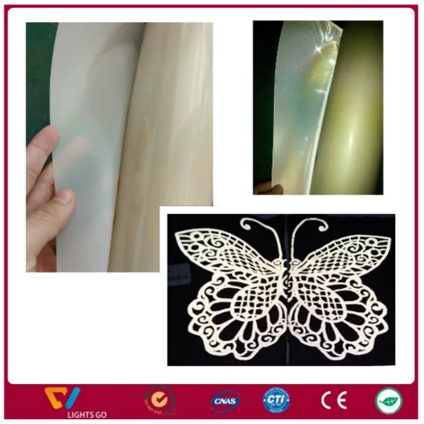 high light silver transparent white film reflective print vinyl reflector sheet paper for screen printing