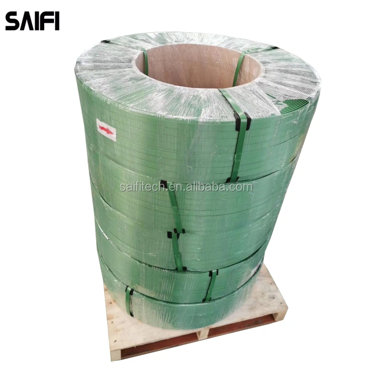 Brick packing width 16 mm green packing plastic band color pet strap pet strapping
