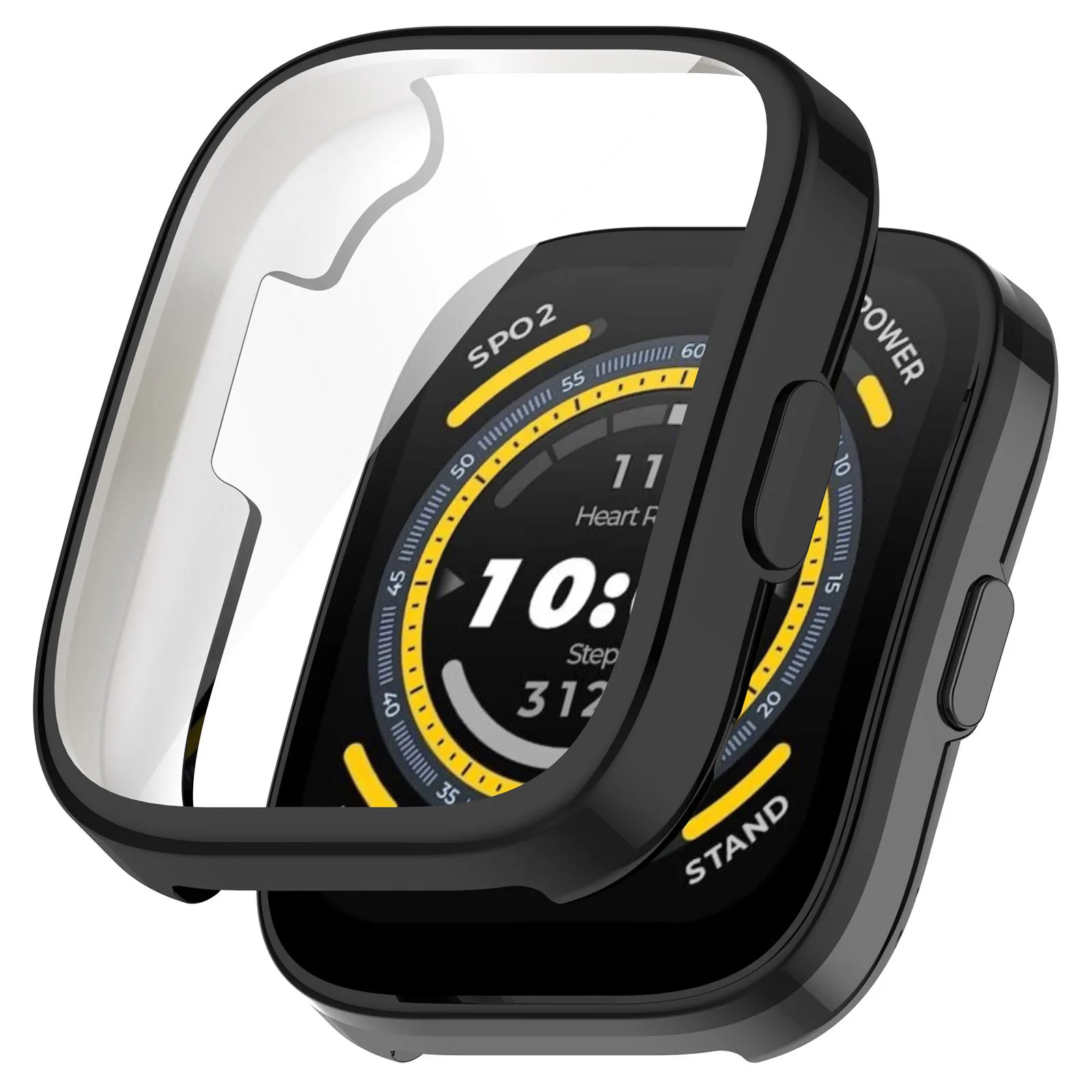 Electroplated Full Cover Soft TPU Screen Protector Smart Watch Cover For Amazfit Bip 5 Watch Cover Case